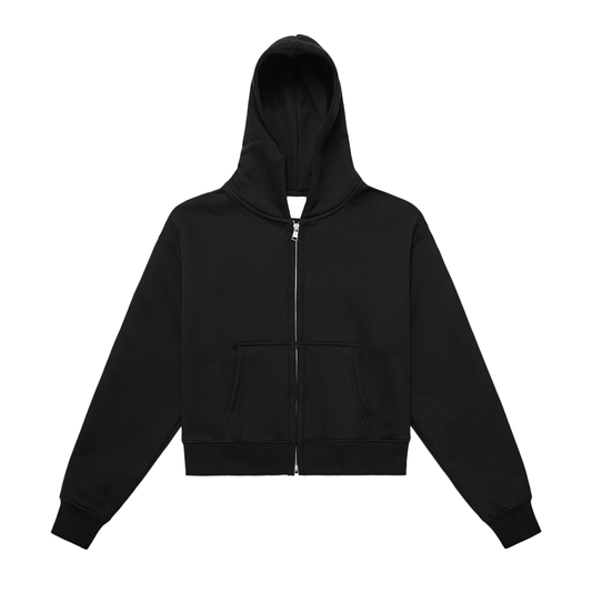 Women's Essential Cropped Zip-Up